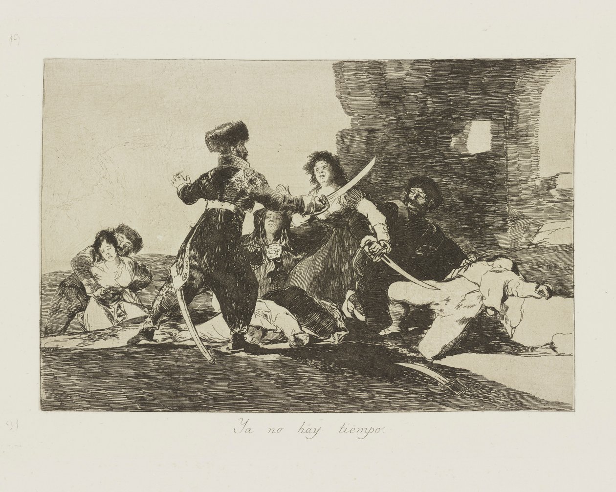 Ya no hay tiempo. (Er Is Geen Tijd Meer) door Francisco de Goya