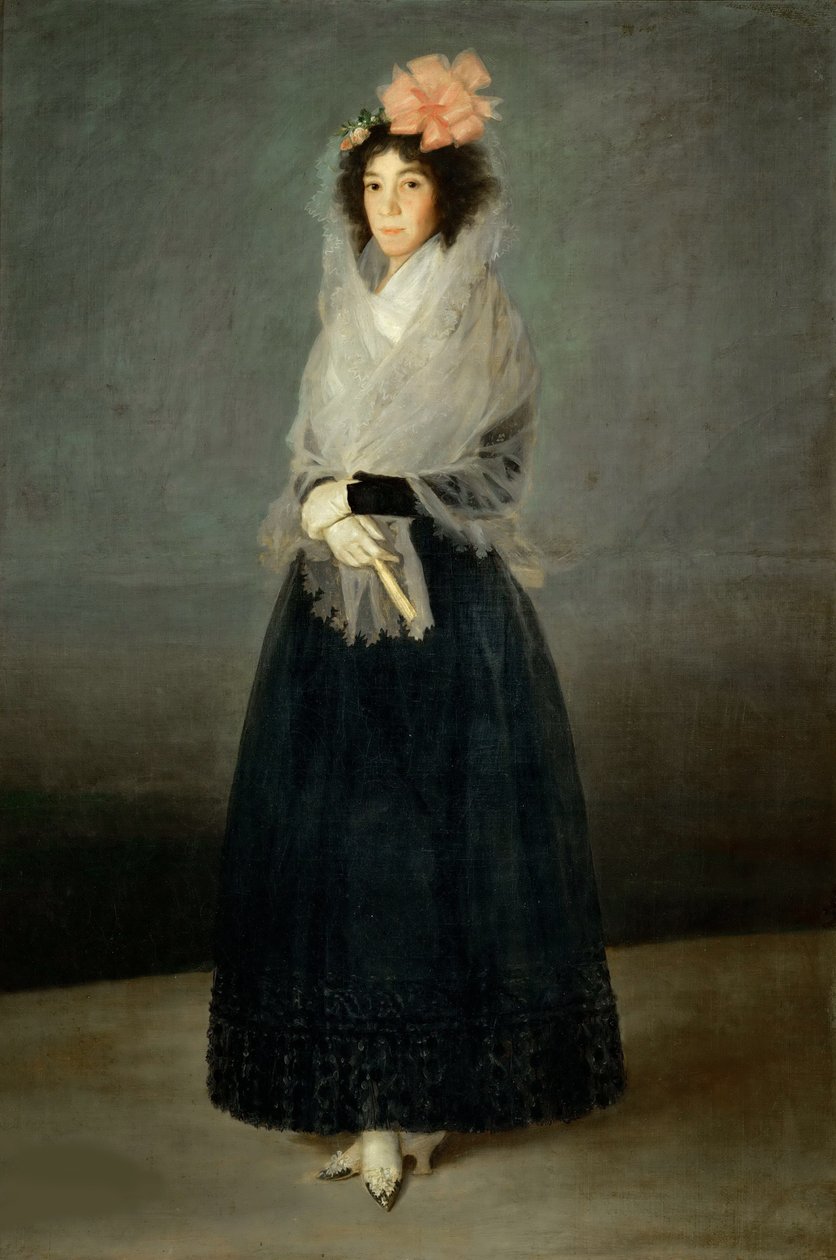 Portret van de Gravin del Carpio, Marquesa de la Solana door Francisco Goya de