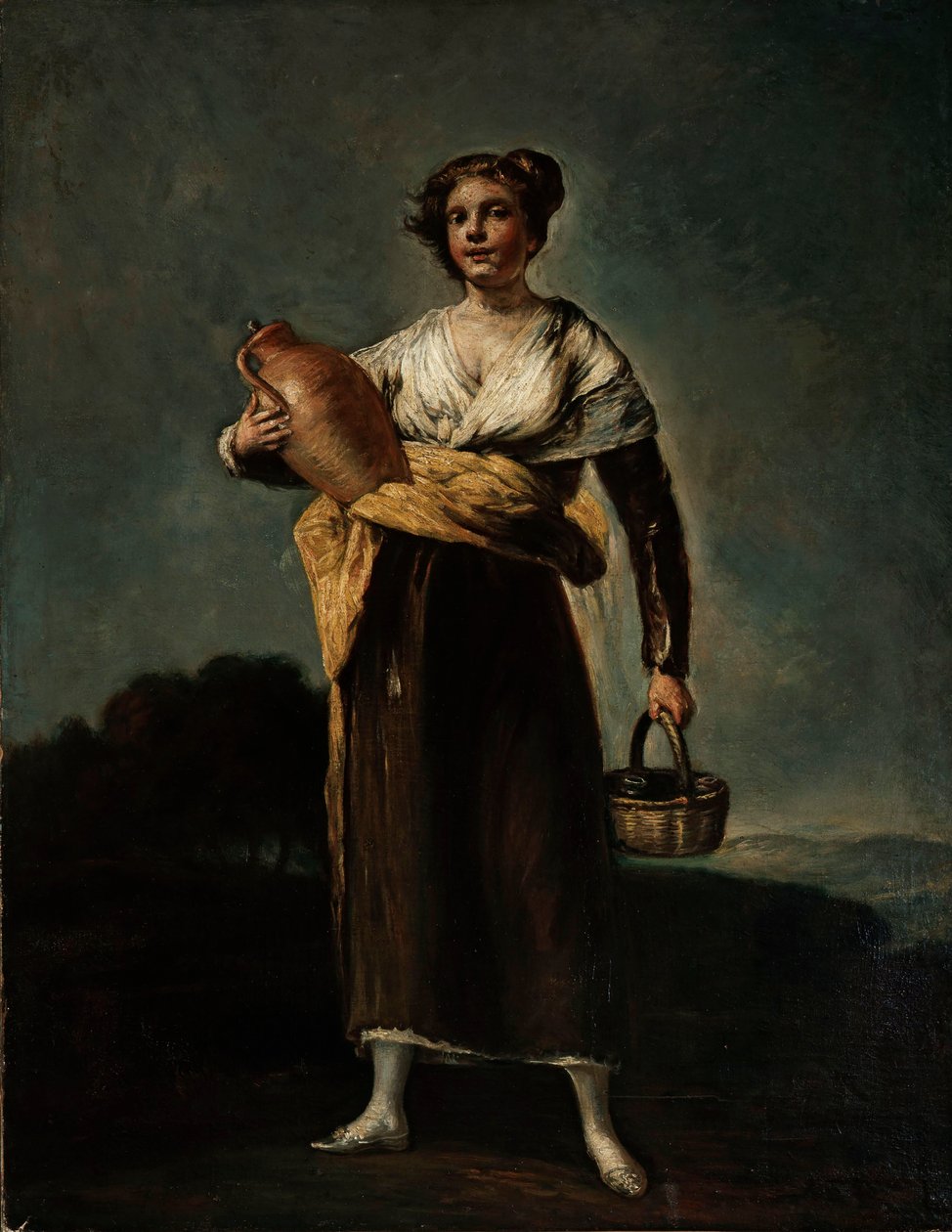 De Waterdrager La Aguadora, 1810 door Francisco Goya de