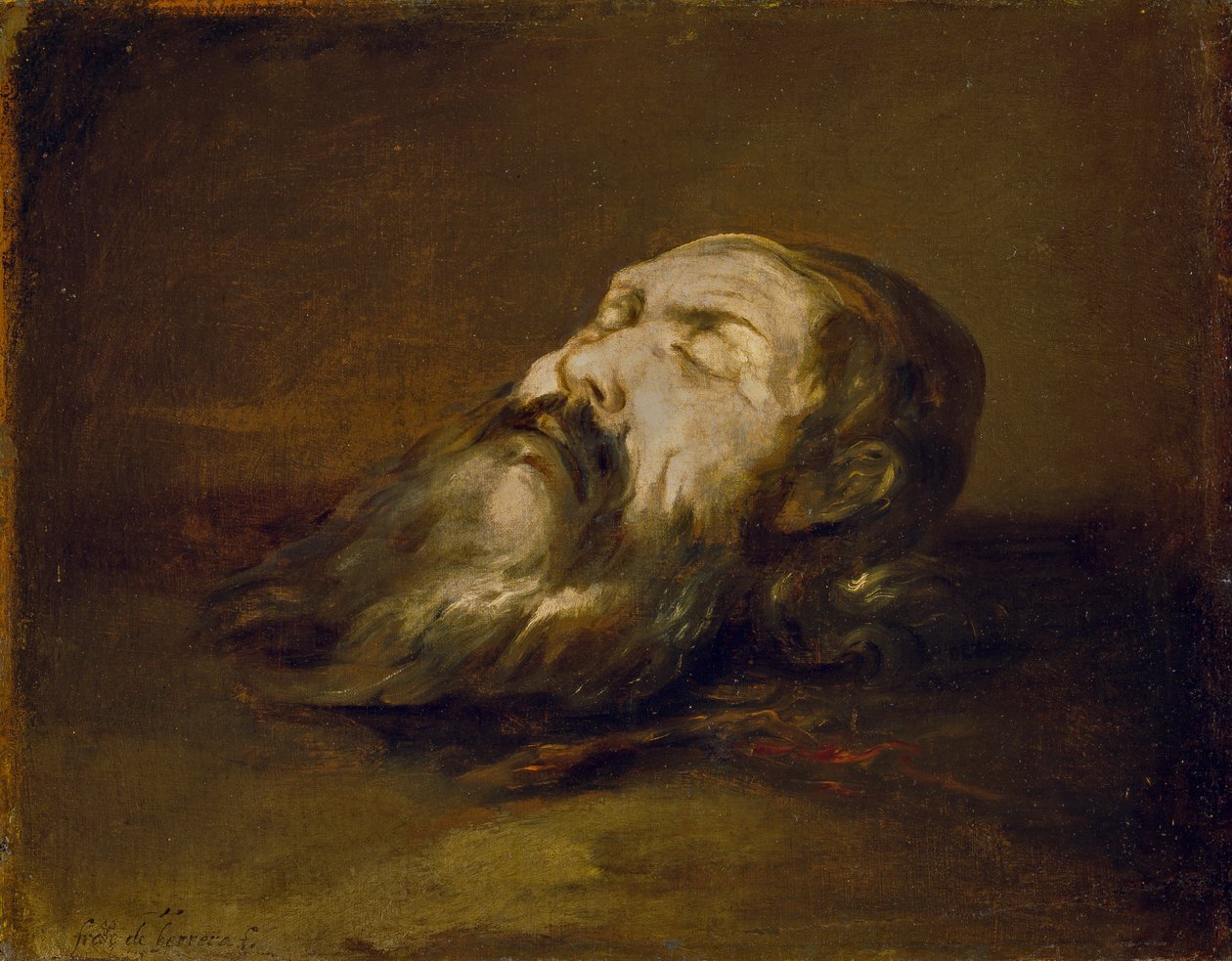 Hoofd van een onthoofde heilige door Francisco Herrera the Elder
