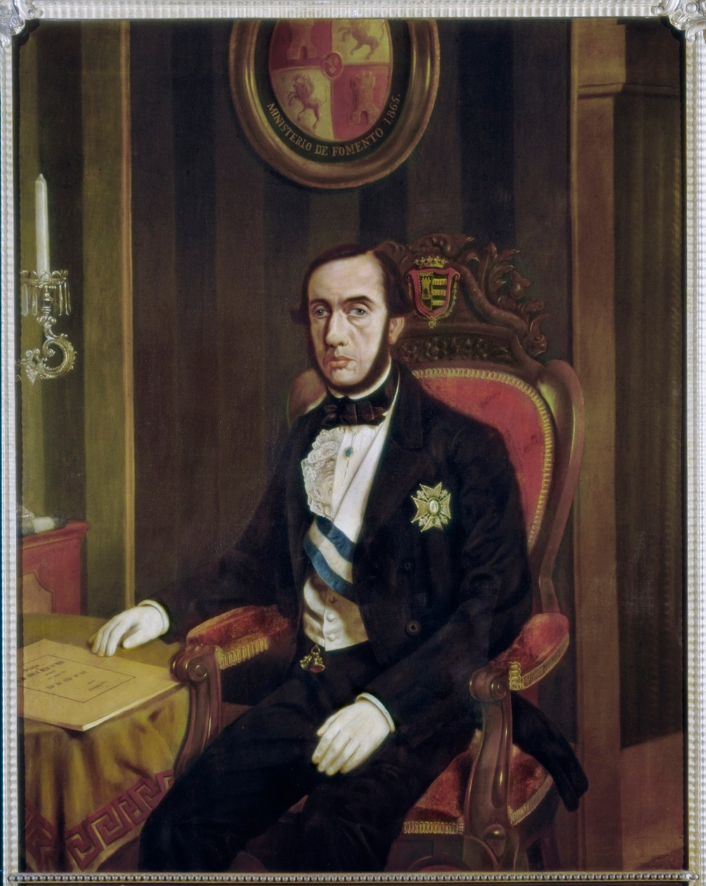Portret van Antonio Alcala Galiano door Francisco Javier de Urrutia