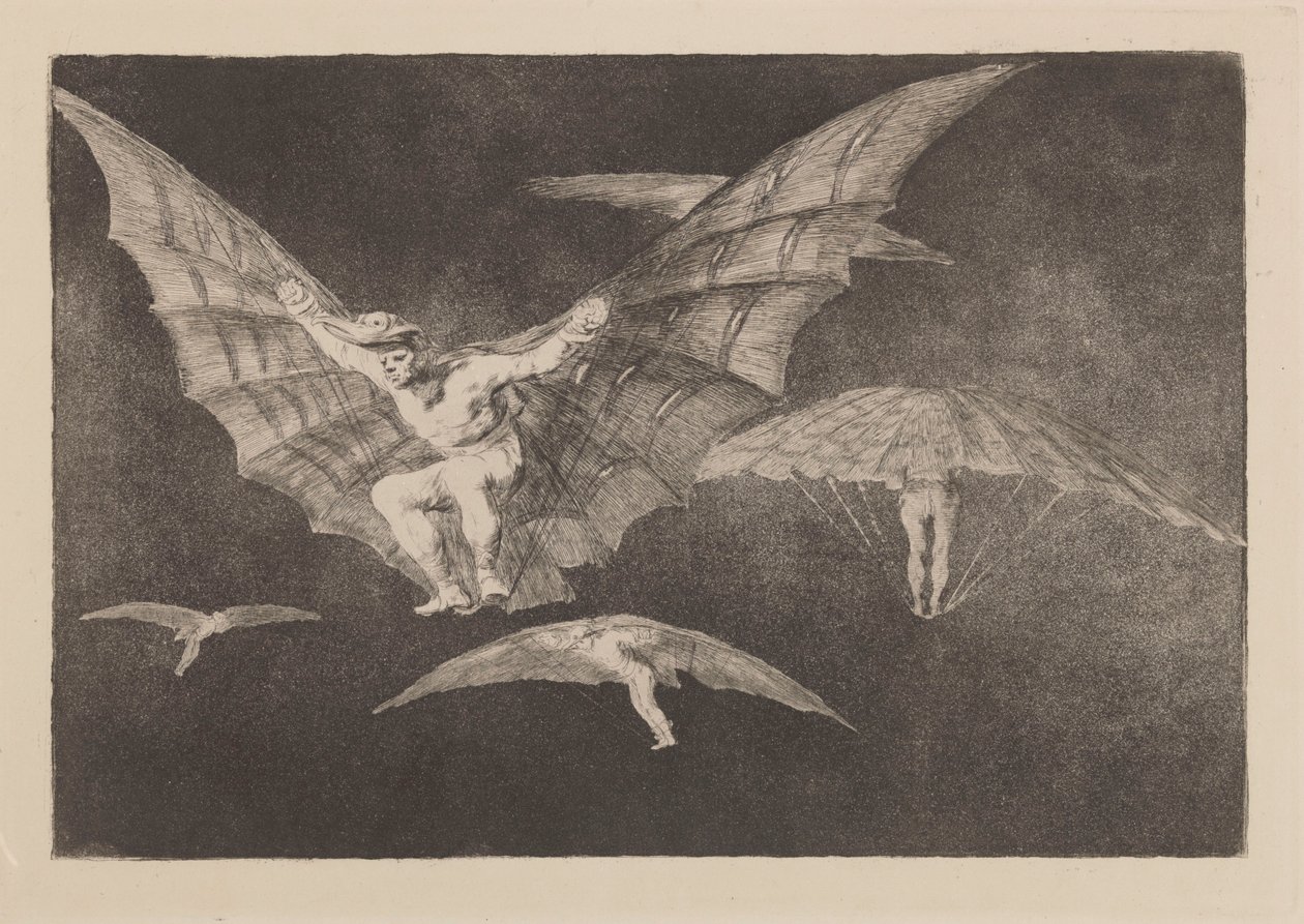 Een manier van vliegen door Francisco Jose de Goya y Lucientes