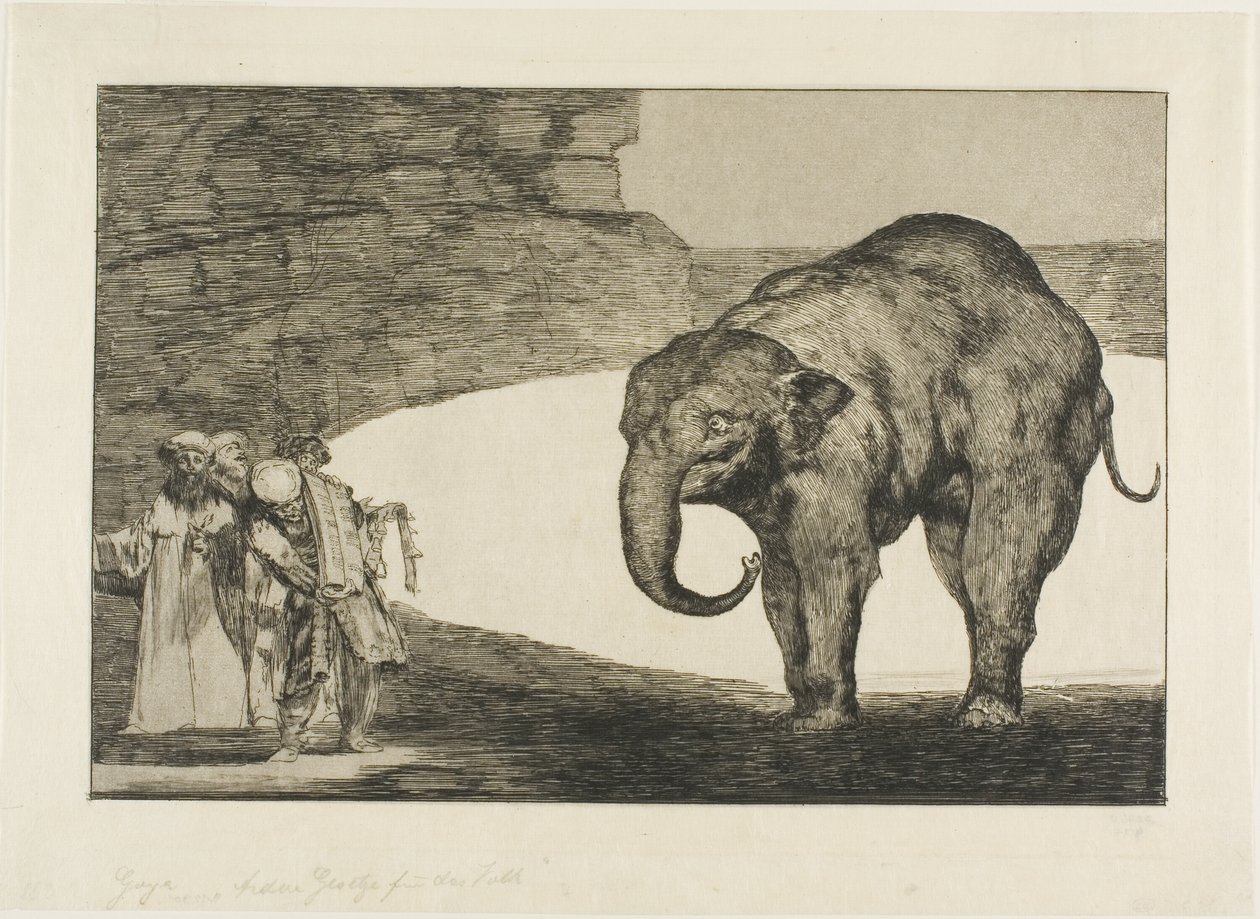 Dieren Dwaasheid, uit Disparates door Francisco Jose de Goya y Lucientes