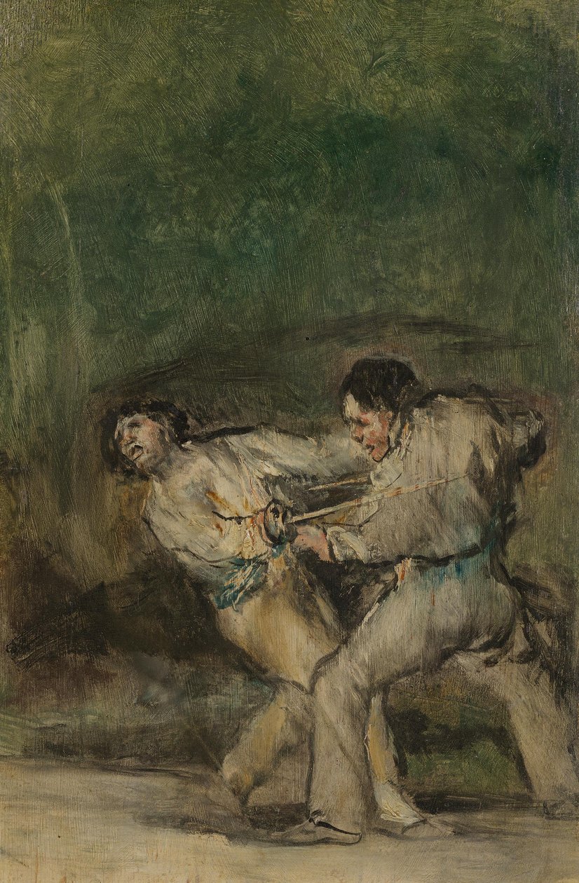 Het duel door Francisco Jose de Goya y Lucientes