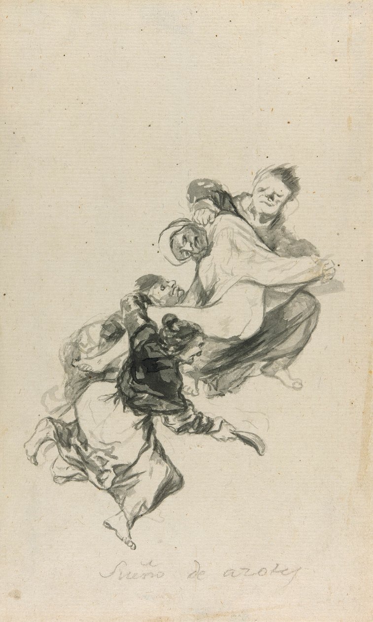 Droom van geseling door Francisco Jose de Goya y Lucientes