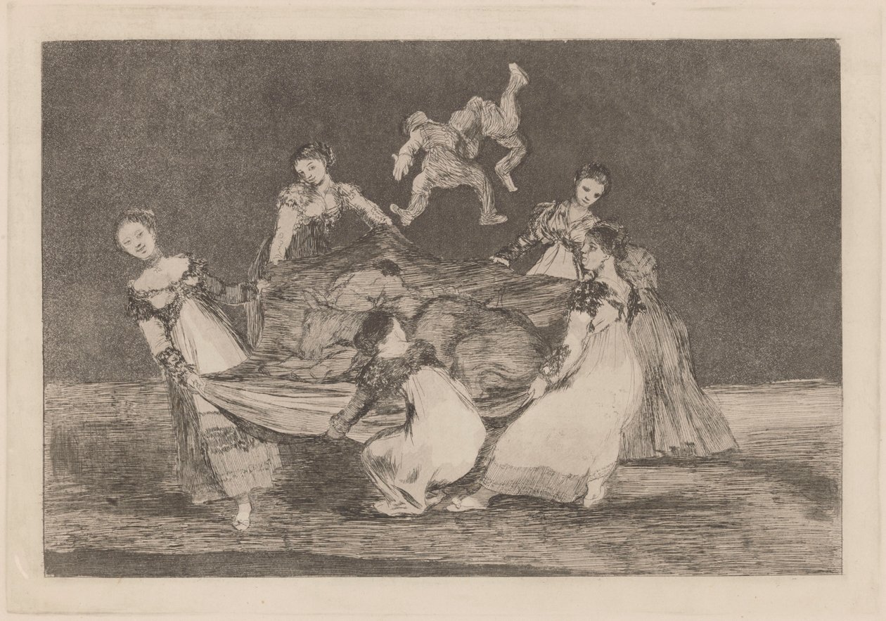 Vrouwelijke dwaasheid door Francisco Jose de Goya y Lucientes