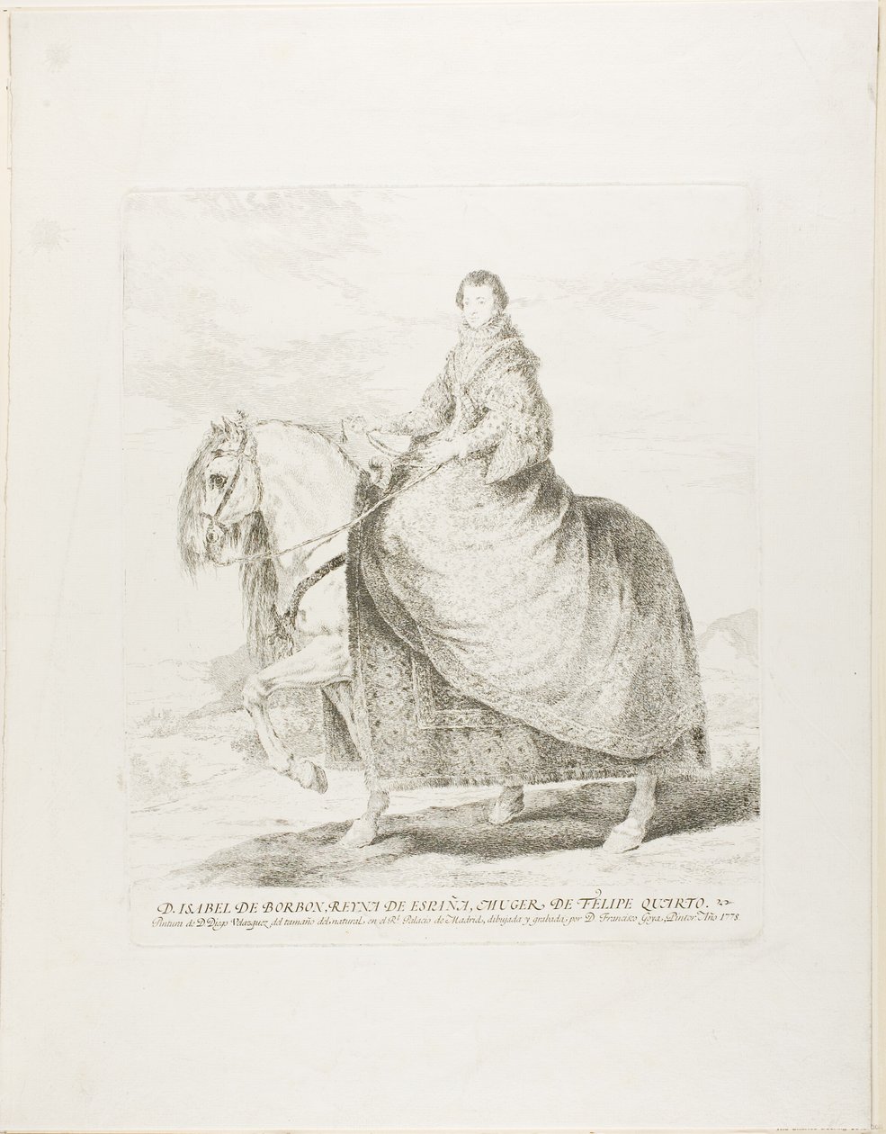 Isabel de Borbon door Francisco Jose de Goya y Lucientes
