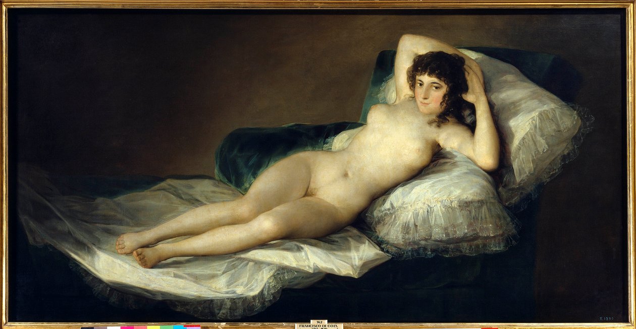 La maja desnuda (De Naakte Maja) door Francisco Jose de Goya y Lucientes