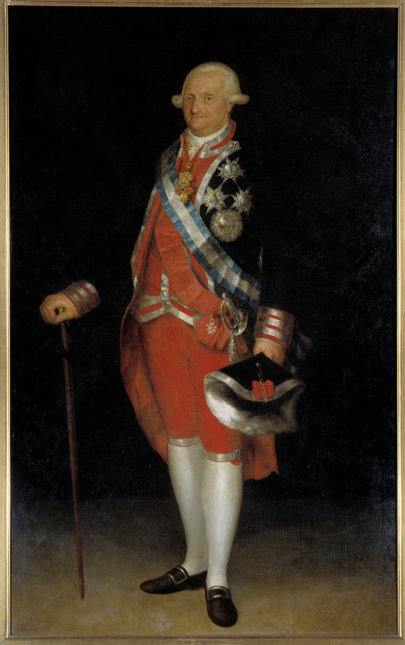 Portret van Karel IV, Koning van Spanje door Francisco de Goya