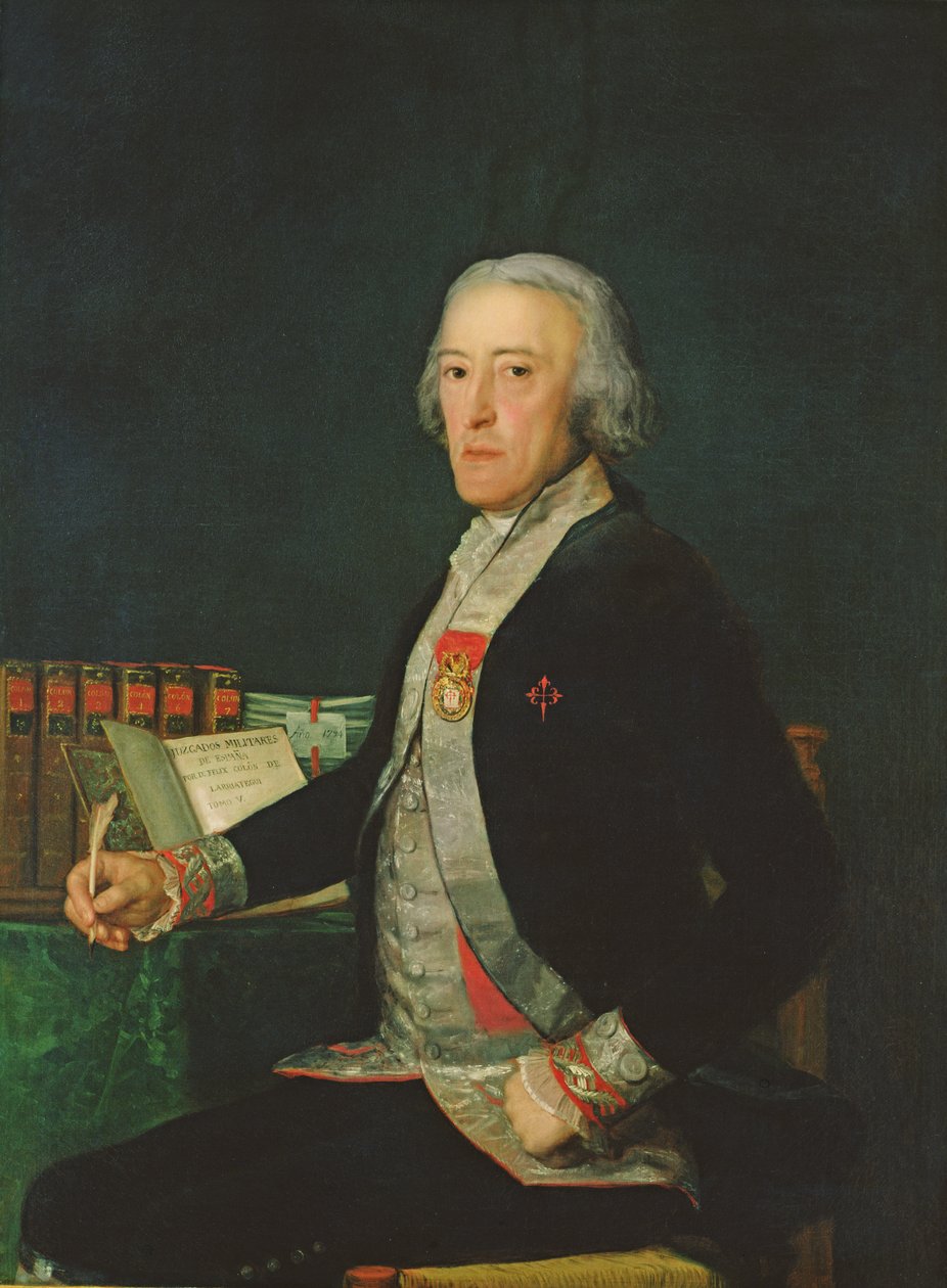 Portret van Felix Colon de Larriategui door Francisco Jose de Goya y Lucientes