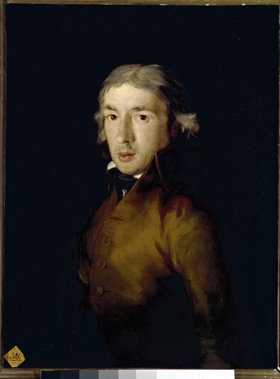 Portret van Leandro Fernandez de Moratin, Spaanse dichter en toneelschrijver door Francisco de Goya