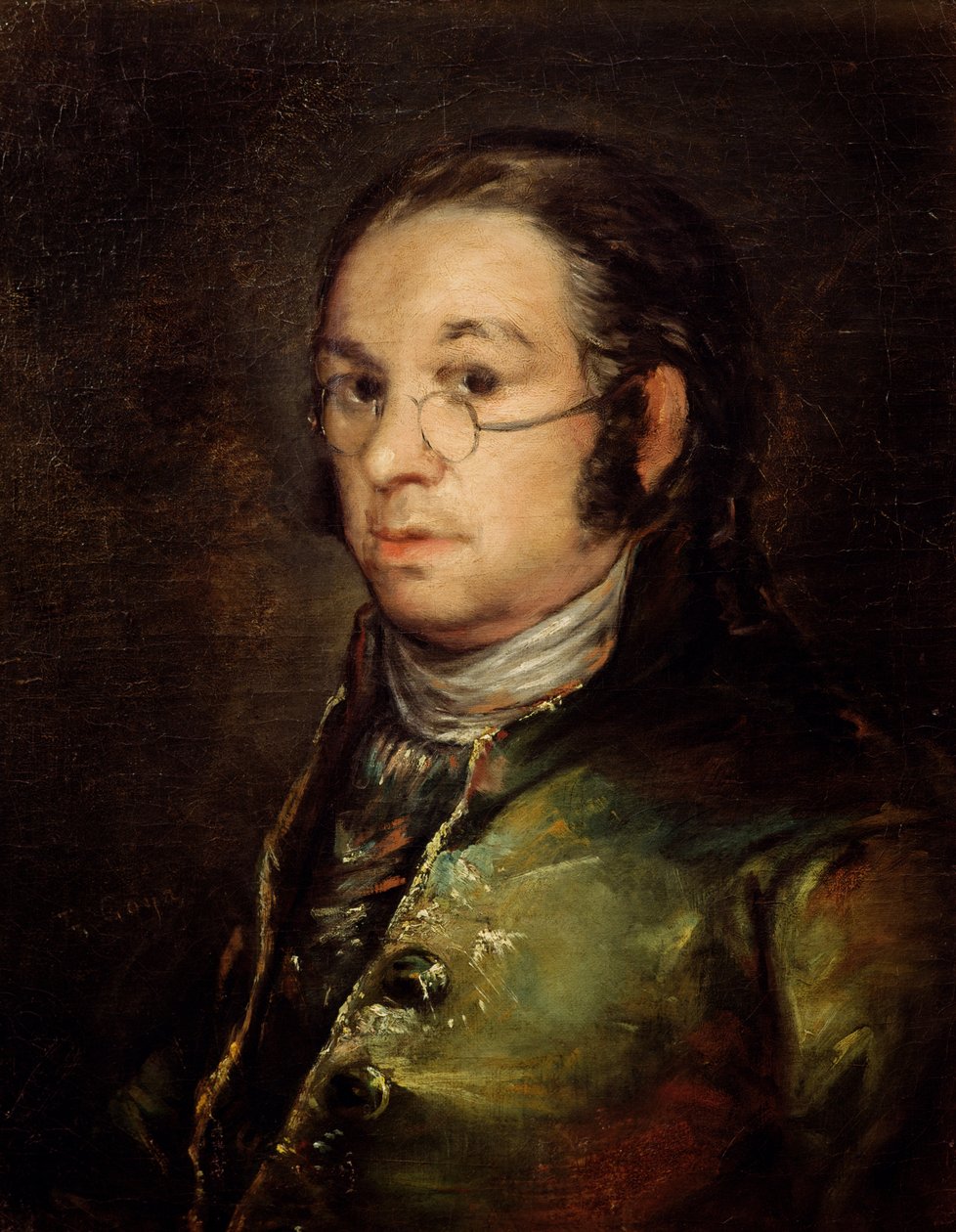Zelfportret met Bril door Francisco de Goya