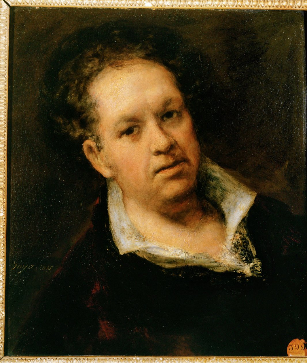 Zelfportret ... (schilderij op doek) door Francisco Jose de Goya y Lucientes