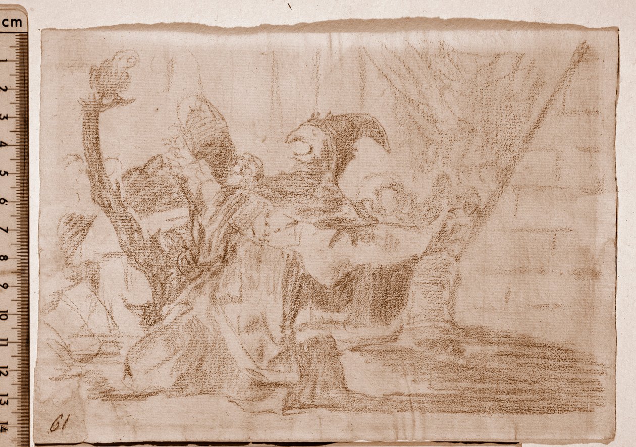 De rampen van de oorlog: Farandole van kwakzalvers door Francisco de Goya