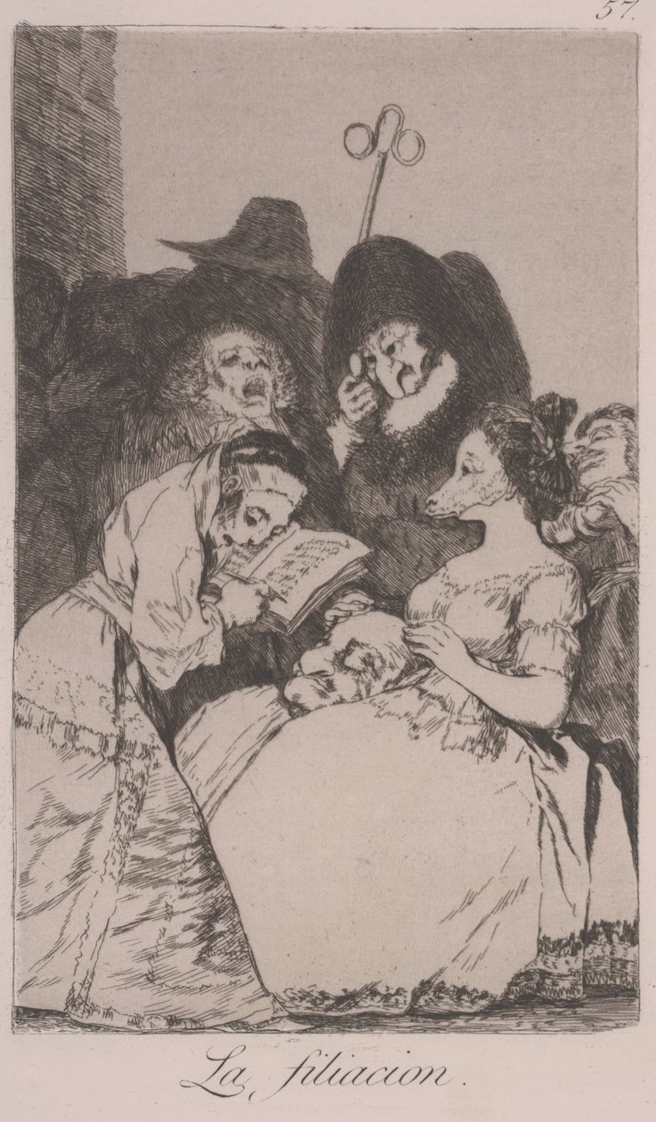De Filiatie (La Filiacion) door Francisco de Goya