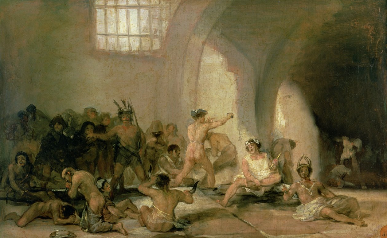 Het Gekkenhuis door Francisco de Goya