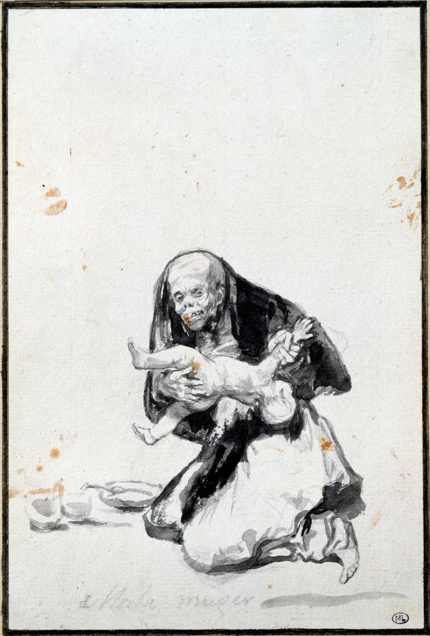 De slechte vrouw (Mala mujer) door Francisco de Goya