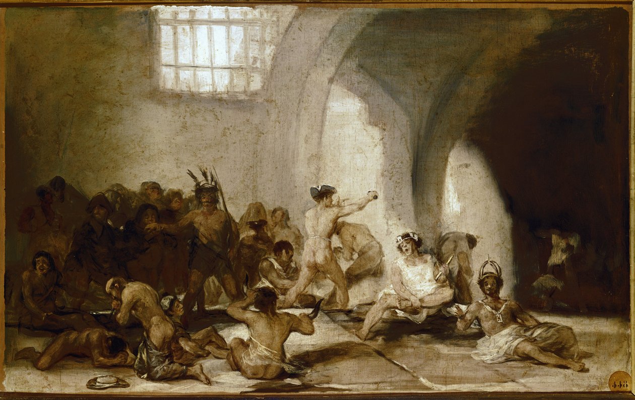 Het gekkenhuis door Francisco de Goya