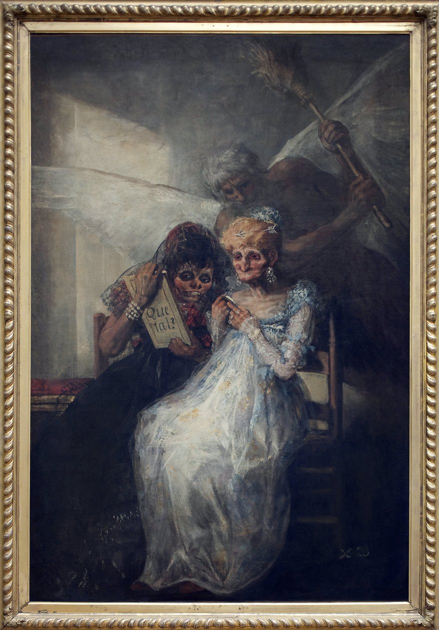 De Tijd, ook wel Les Vieilles genoemd. Schilderij door Francisco de Goya. door Francisco de Goya