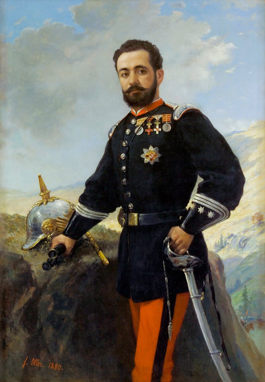 Retrato van kolonel Francisco Enrique Contreras door Francisco Manuel Oller