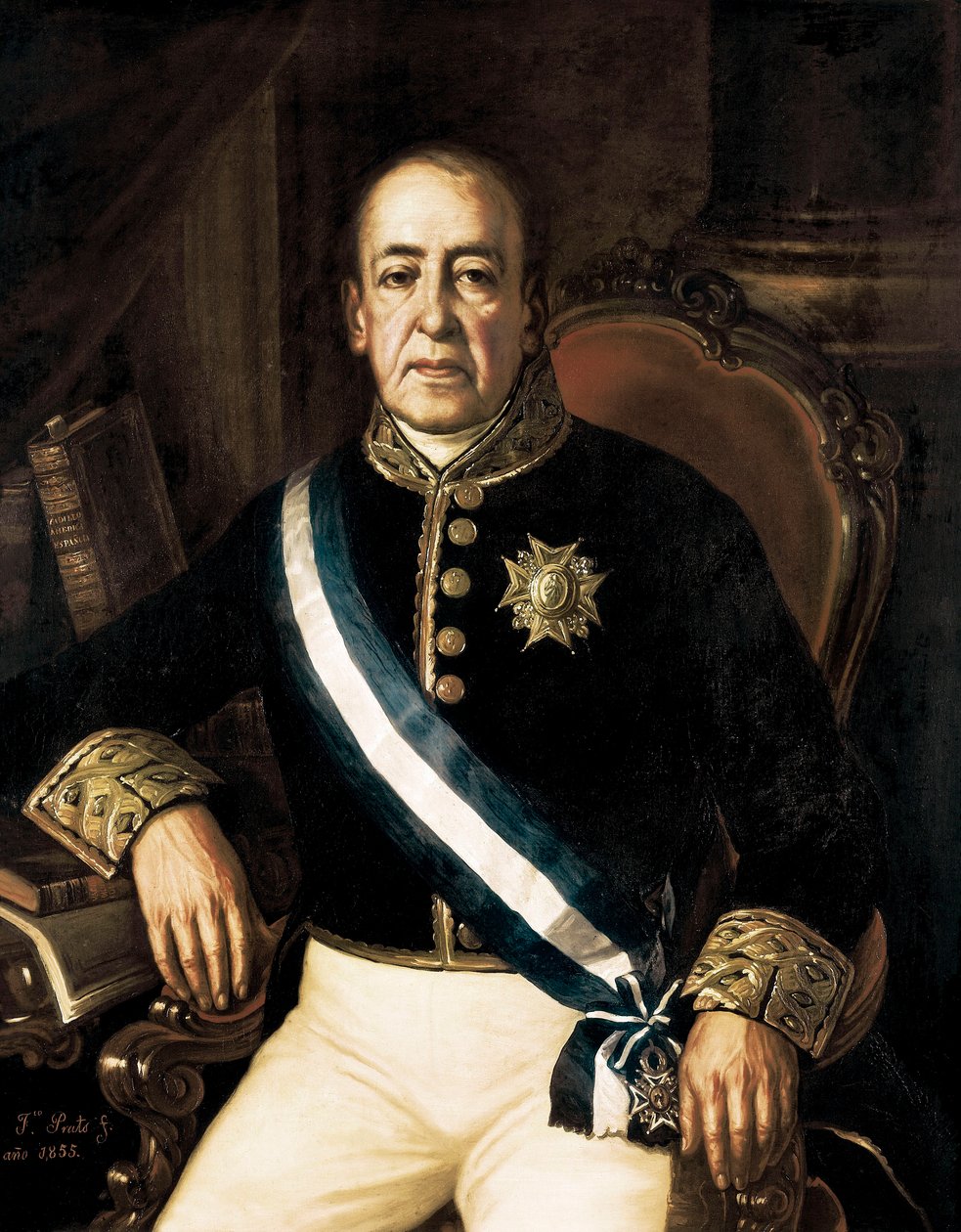 Portret van Don Jose Manuel de Vadillo door Francisco Prats y Velasco