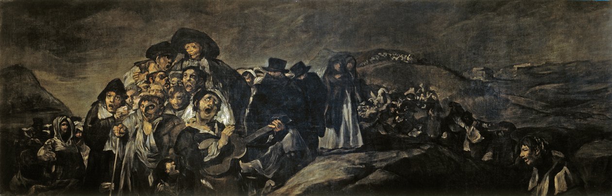 Een pelgrimstocht naar San Isidro door Francisco de Goya