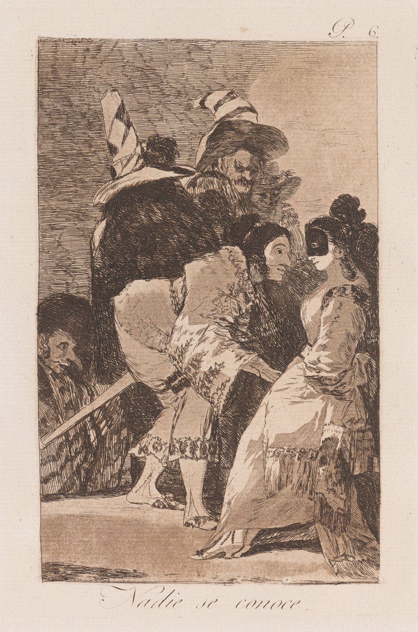 Schijn bedriegt, laat 18e-begin 19e eeuw (prent) door Francisco de Goya