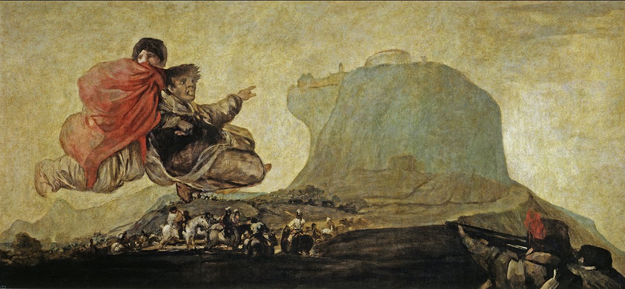 Asmodea of Fantastische Visie door Francisco de Goya