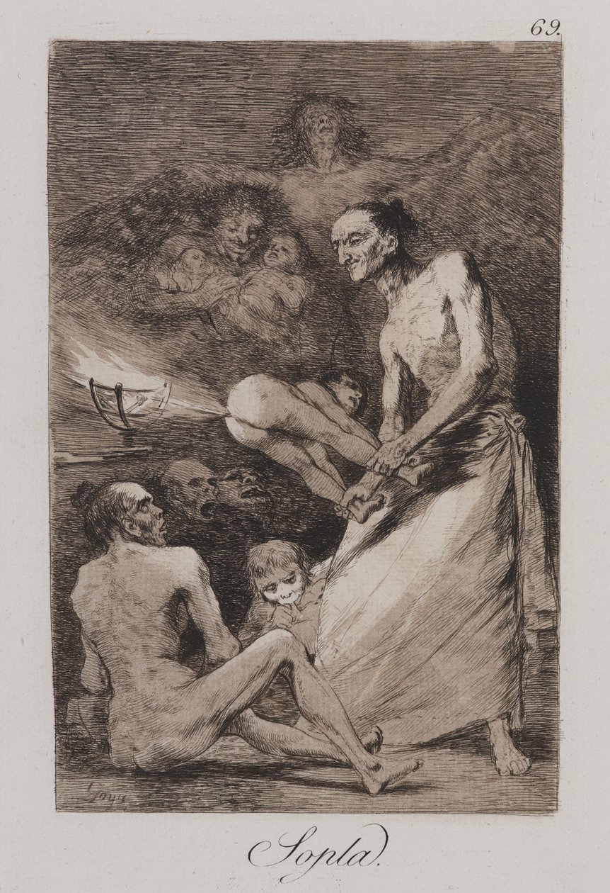 Blaas (Sopla) door Francisco de Goya