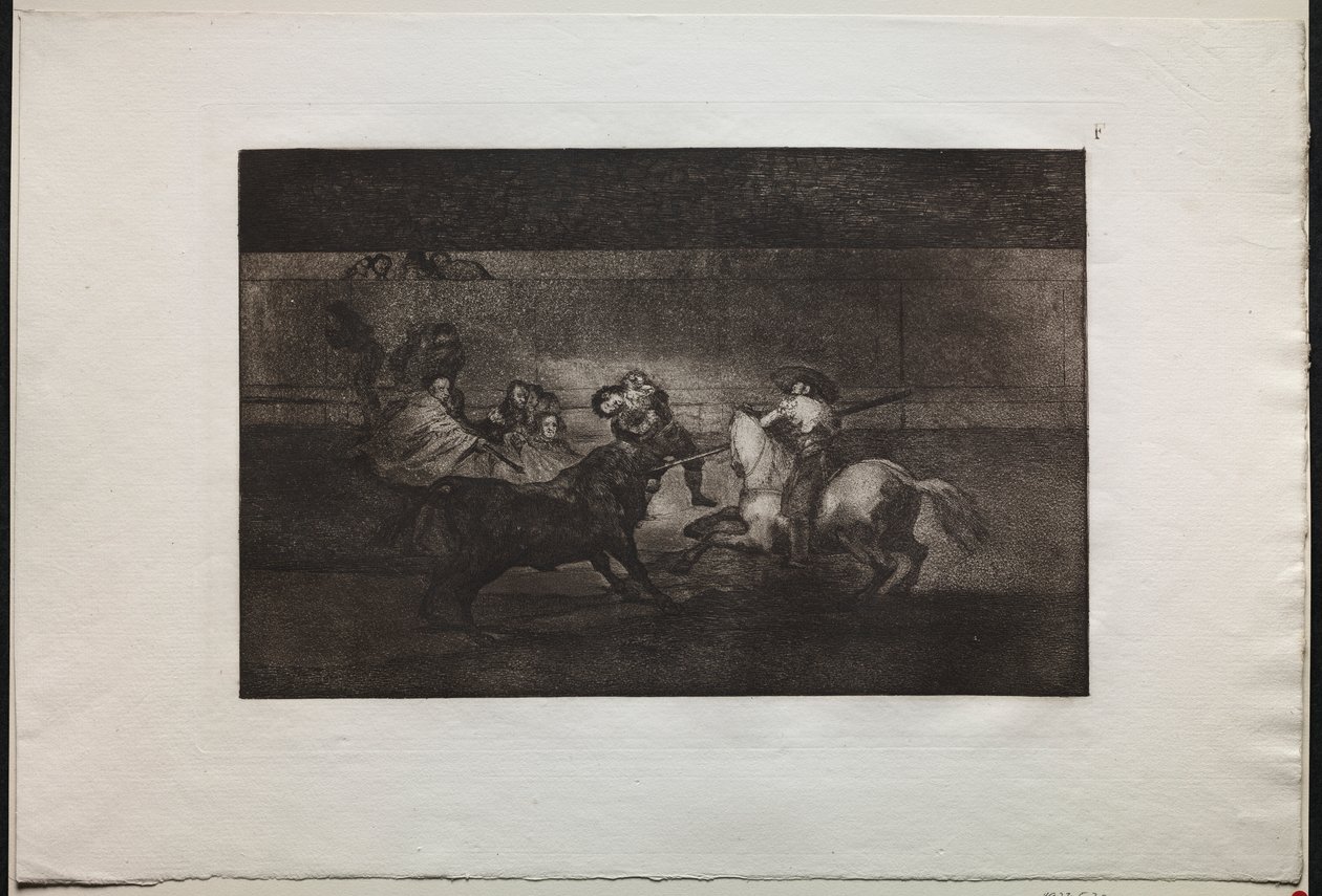 Stierengevechten: De Dood van Pepe Illo (3e Compositie) door Francisco de Goya