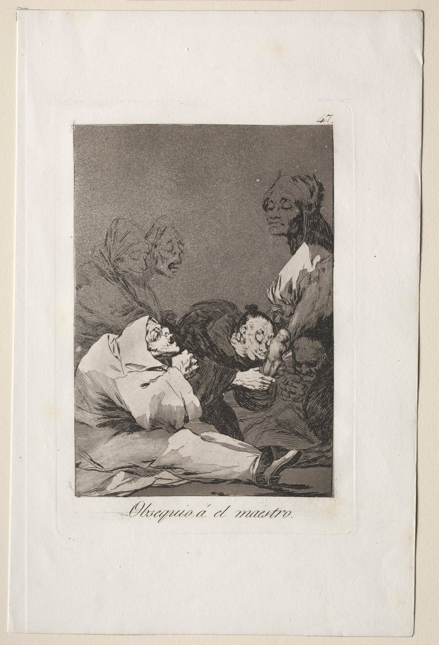 Caprichos: Een geschenk voor de meester door Francisco de Goya