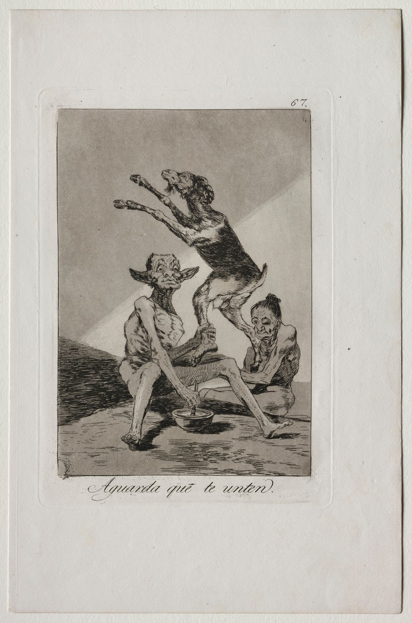 Caprichos: Wacht Tot Je Gezalfd Bent door Francisco de Goya