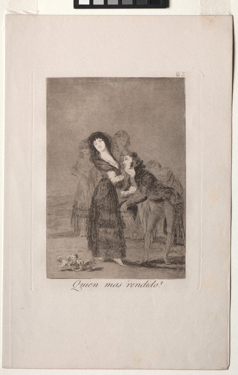 Caprichos: Wie van hen is meer overweldigd? door Francisco de Goya