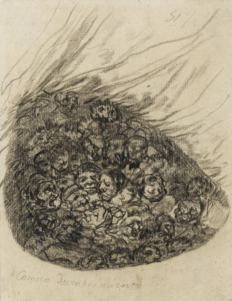 Comico Descubrimiento, 1819-28 door Francisco de Goya