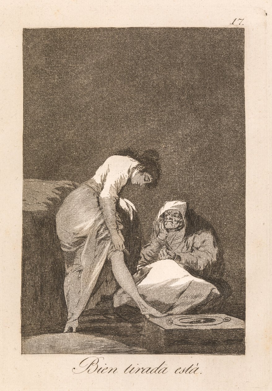 Hij zit! door Francisco de Goya