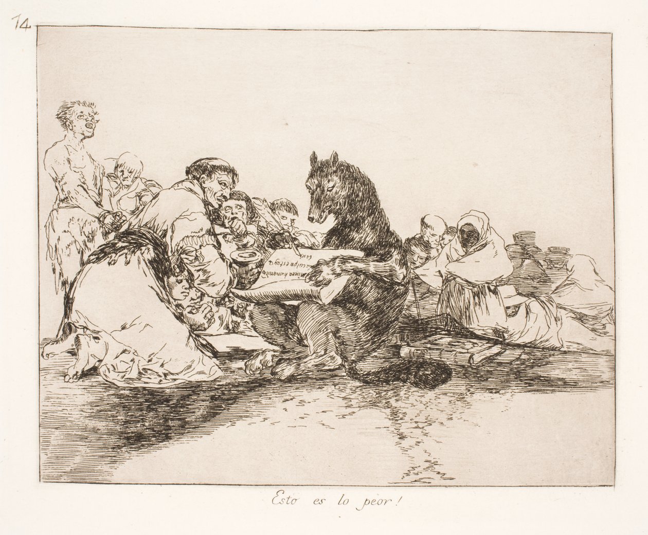 Het is toch erger (74) door Francisco de Goya