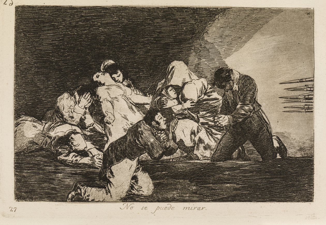 Het is niet te zien (26) door Francisco de Goya