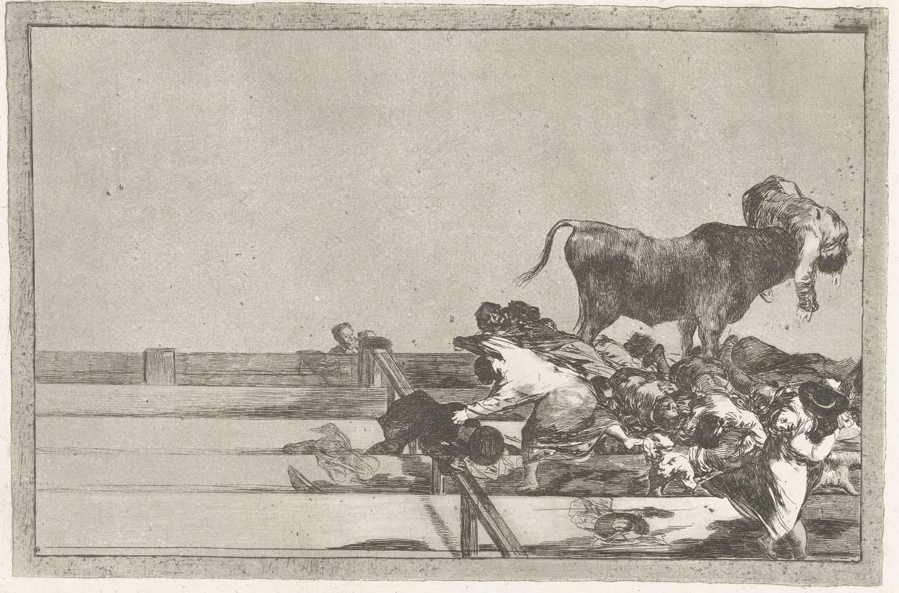 Dood van de burgemeester van Torrejon door Francisco de Goya