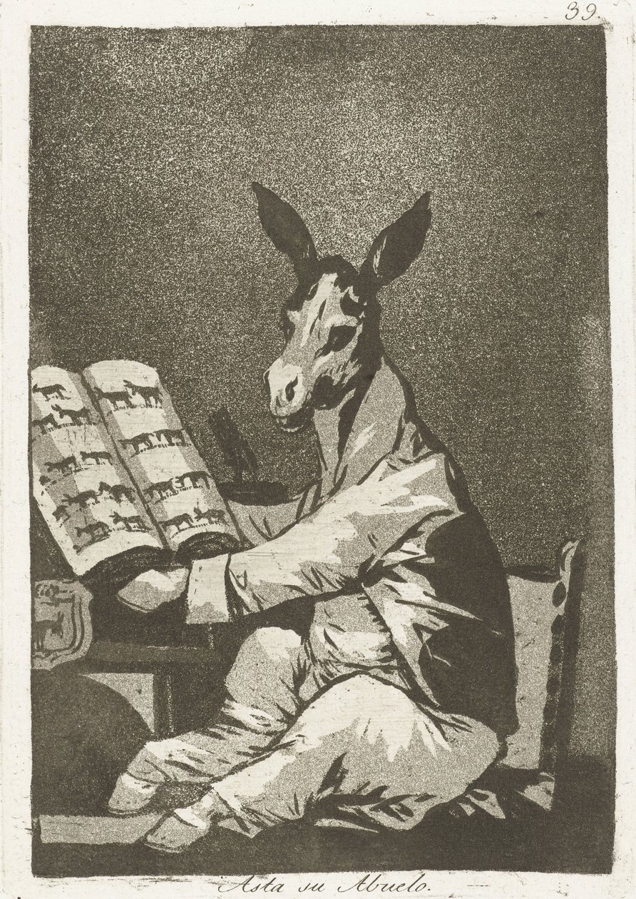 Evenals zijn grootvader door Francisco de Goya