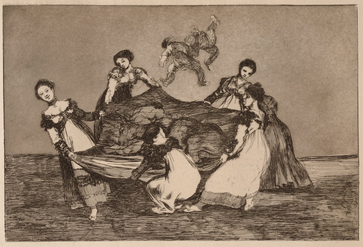 Feminine Folly (Disparate femenino), uit de serie Los Disparates door Francisco de Goya