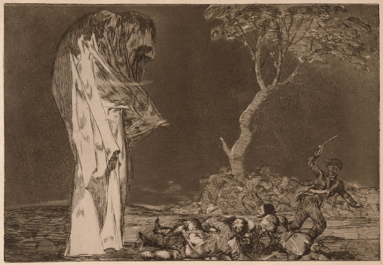 Folly of Fear (Disparate de miedo), uit de serie Los Disparates door Francisco de Goya
