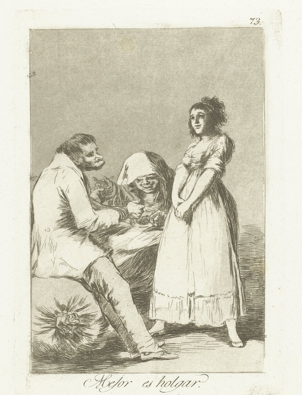 Het is beter om lui te zijn door Francisco de Goya