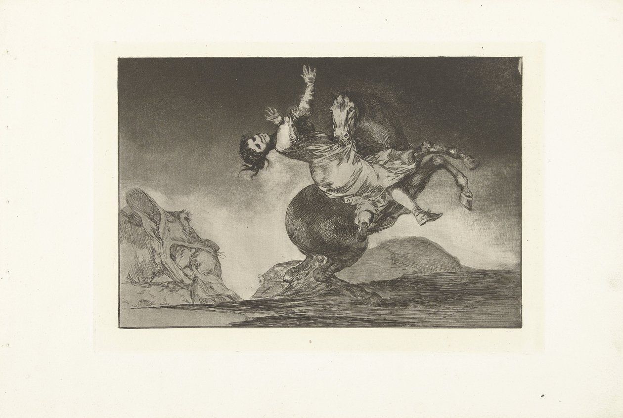 Het ontvoerende paard door Francisco de Goya