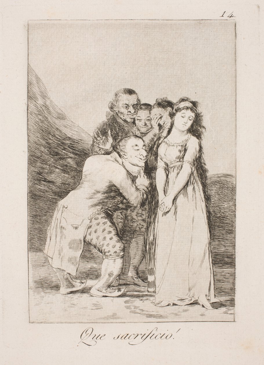 Wat een offer door Francisco de Goya