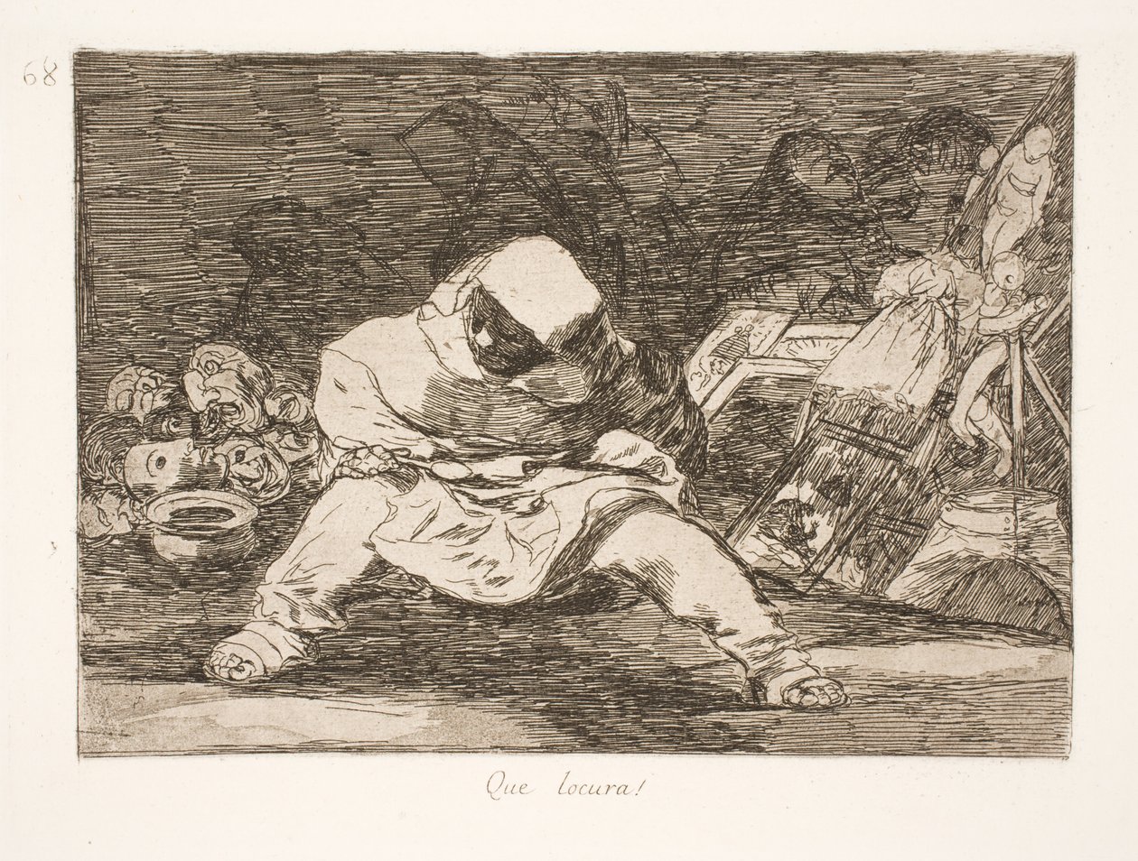 Welke waanzin! (68) door Francisco de Goya