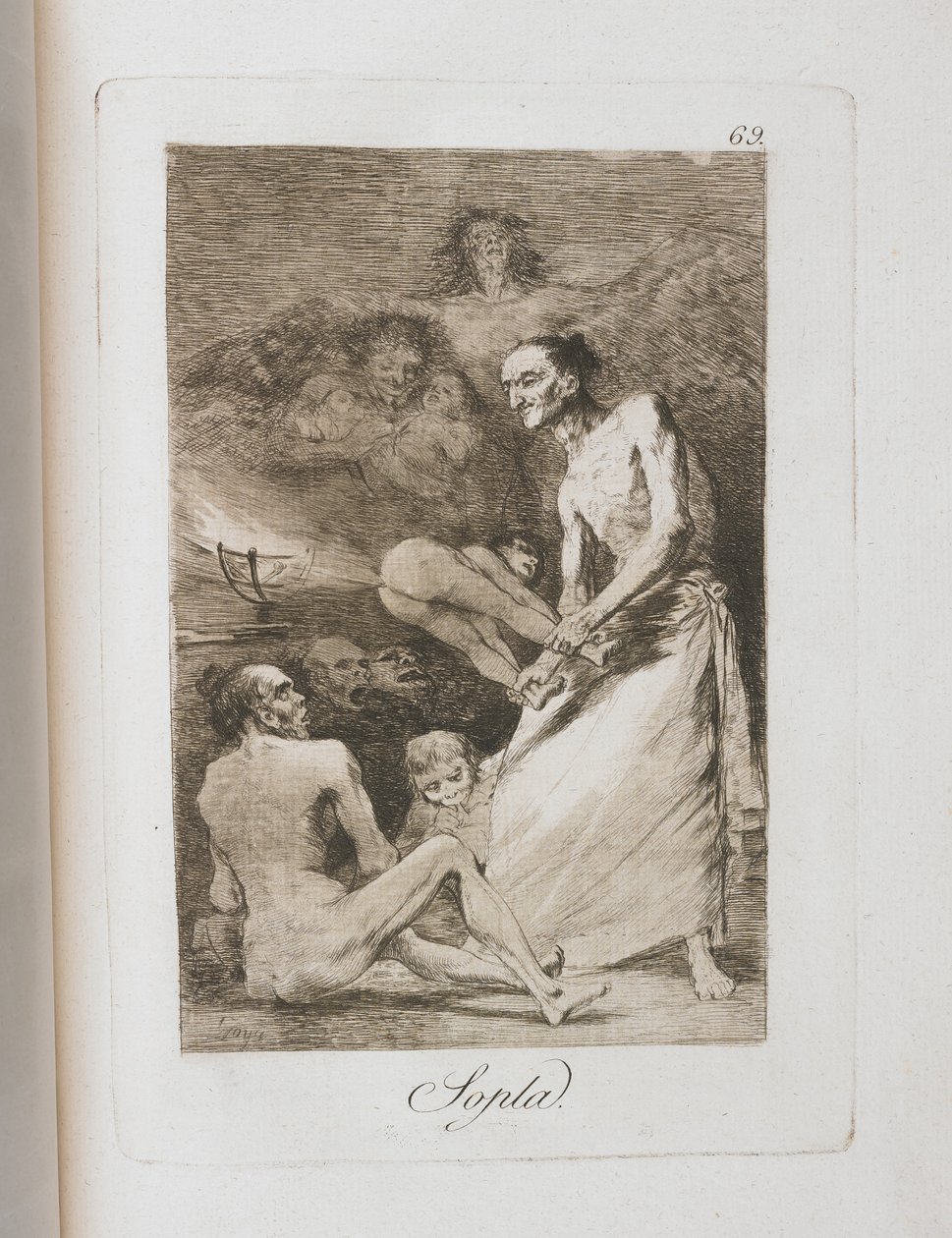 Plaat uit Los Caprichos, 1797-1798 door Francisco de Goya