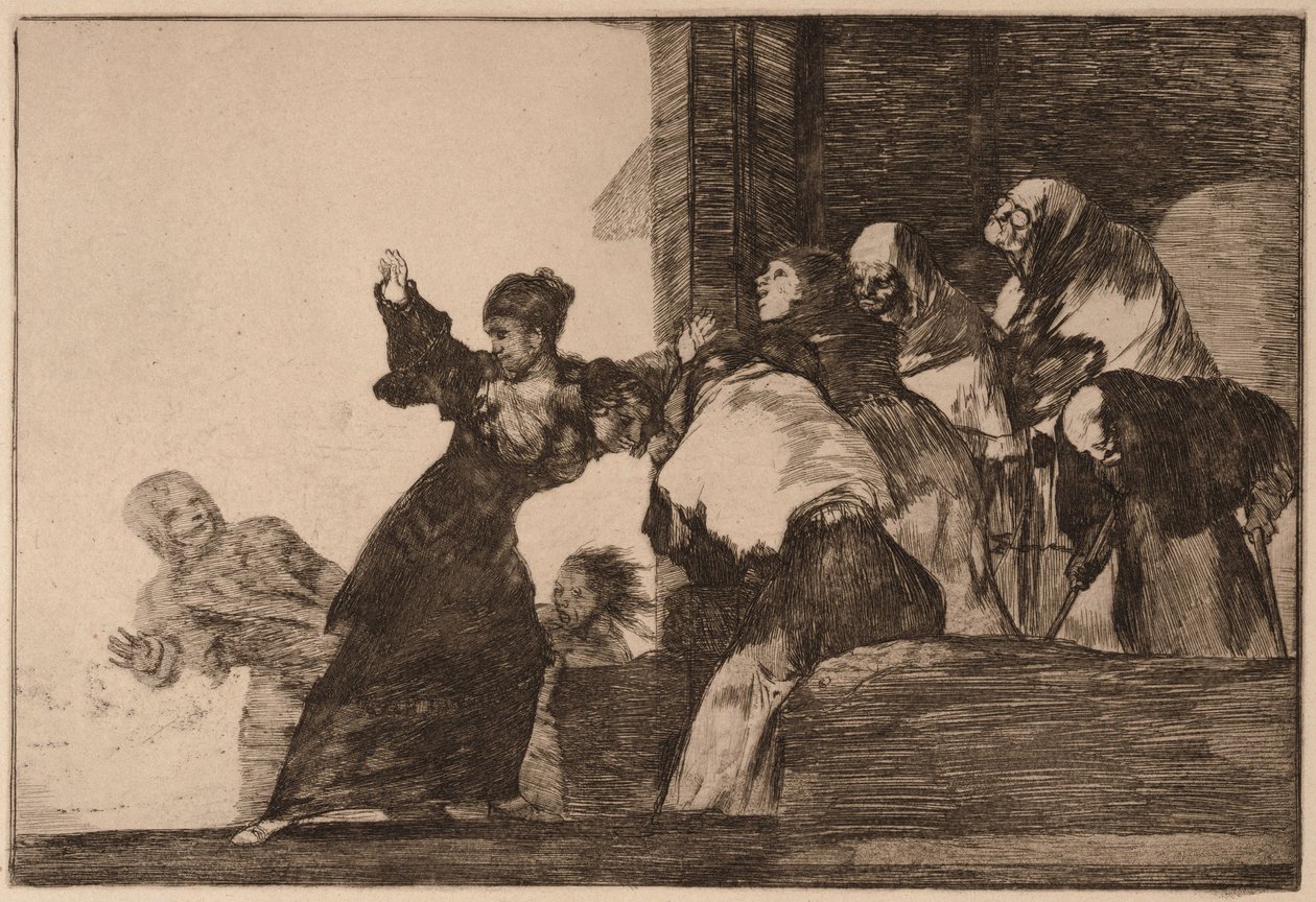 Arme dwaasheid (Disparate pobre), uit de serie Los Disparates door Francisco de Goya