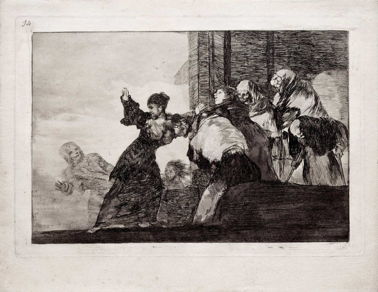 Arme dwaas uit de serie Los Disparates Follies, 1815-1819 door Francisco de Goya