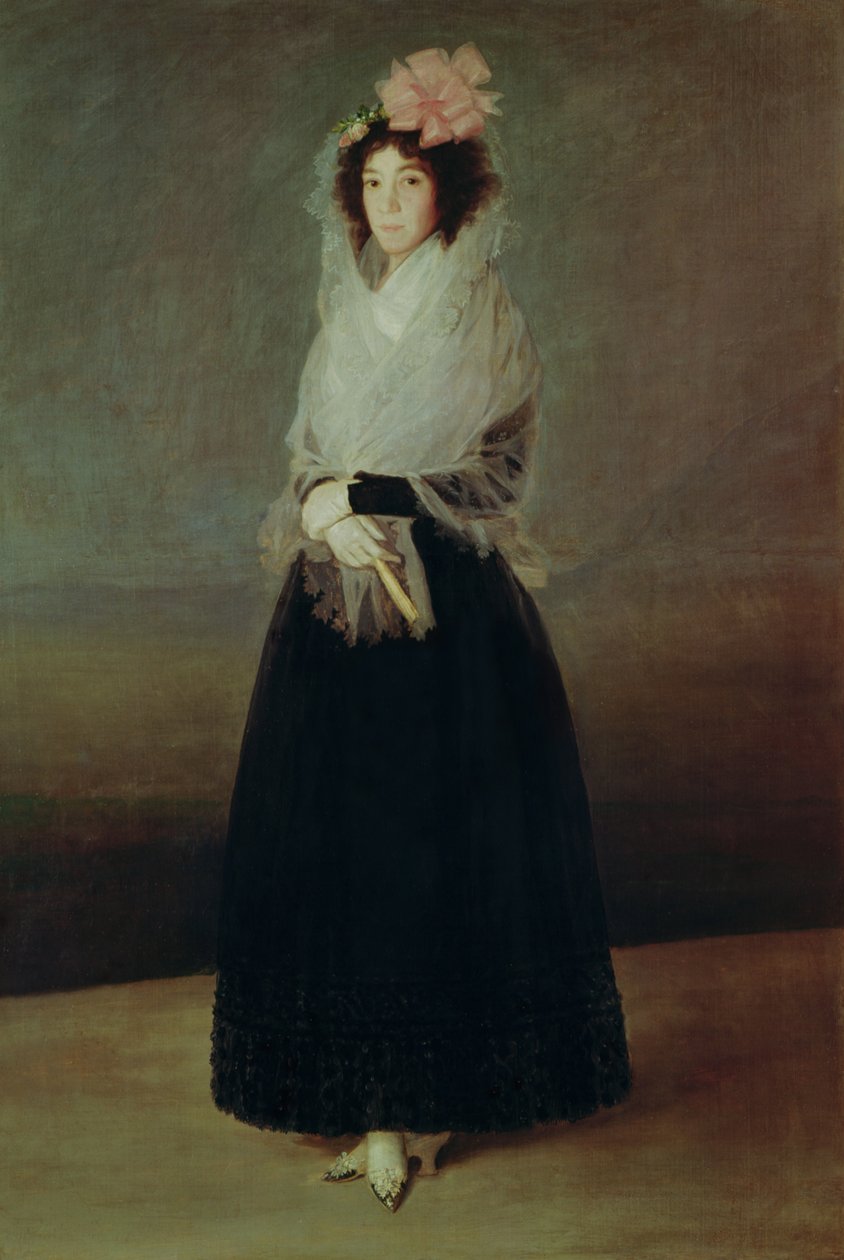 Portret van de Gravin van Carpio (1757-95) Marquesa de la Solana, c.1793 door Francisco de Goya