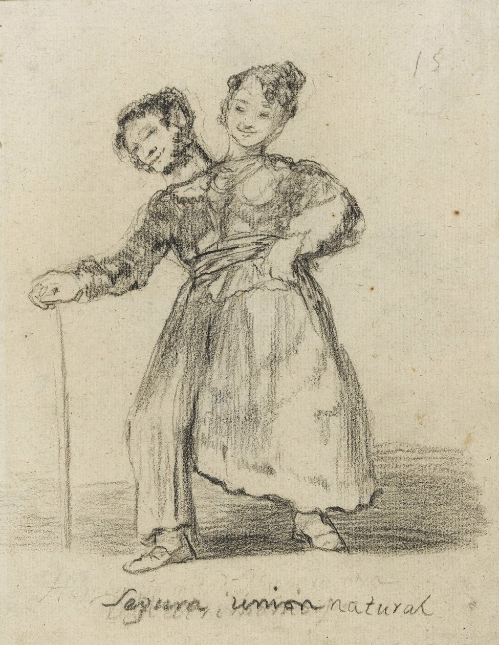 Segura Union Natural, 1819-28 door Francisco de Goya
